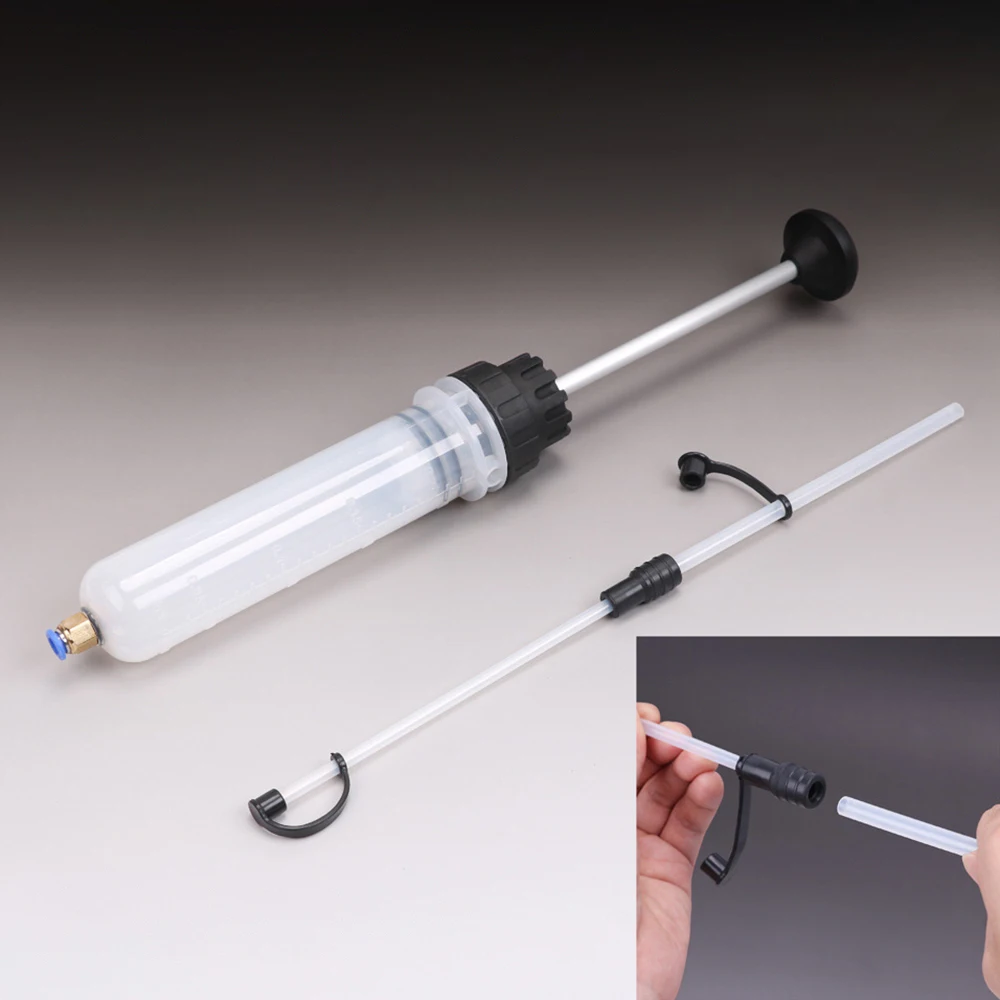 Car Oil Fluid Extractor Fluid Syringe Pump Siphon Pump Brake Fluid Auto Manual Suction Vacuum Fuel Transfer Hand Pump Dispenser