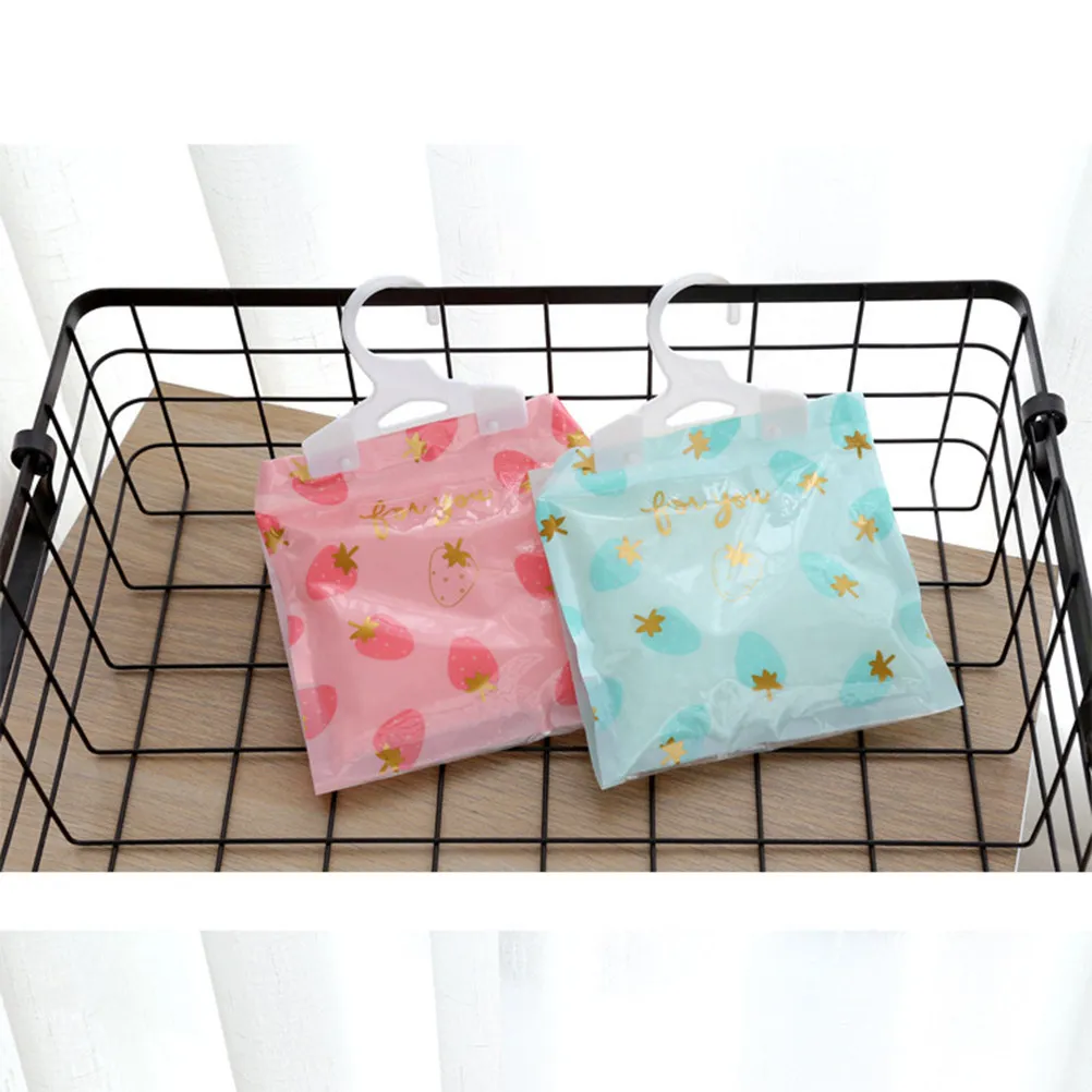 4Pcs Hanging Moisture Absorber Bags Cartoon Design Wardrobe Dehumidifier for Closet Cabinet Anti Mold Hygroscopic Drying Agent