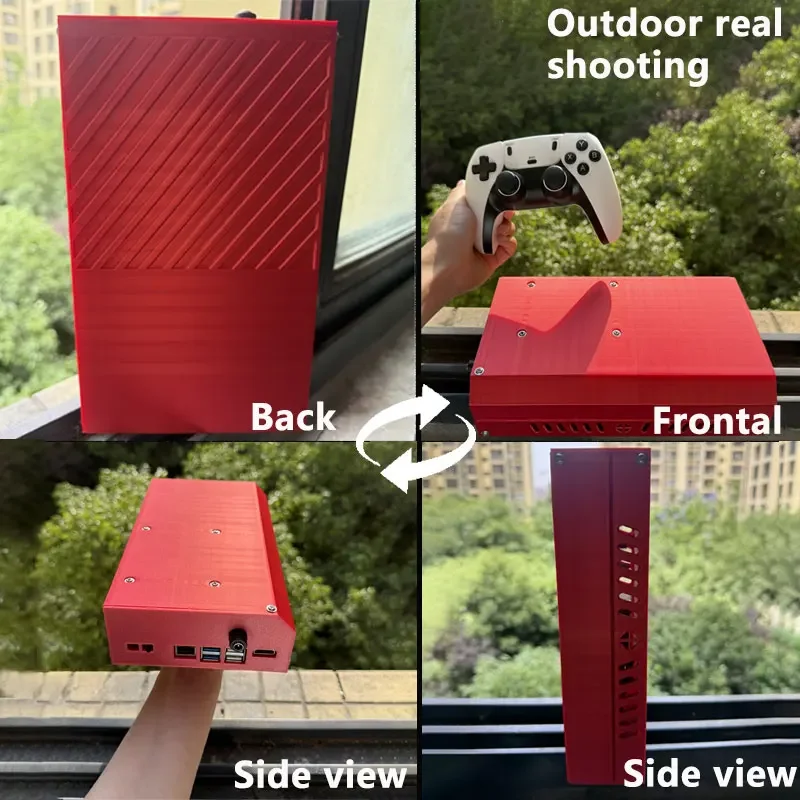 وحدة تحكم ألعاب 500G SSD 8G DDR4 RX1 Batocera وWin11 3865U 70000 + ألعاب للتبديل وي PS2 XBOX PSP GameCube N64 مقبض لاسلكي