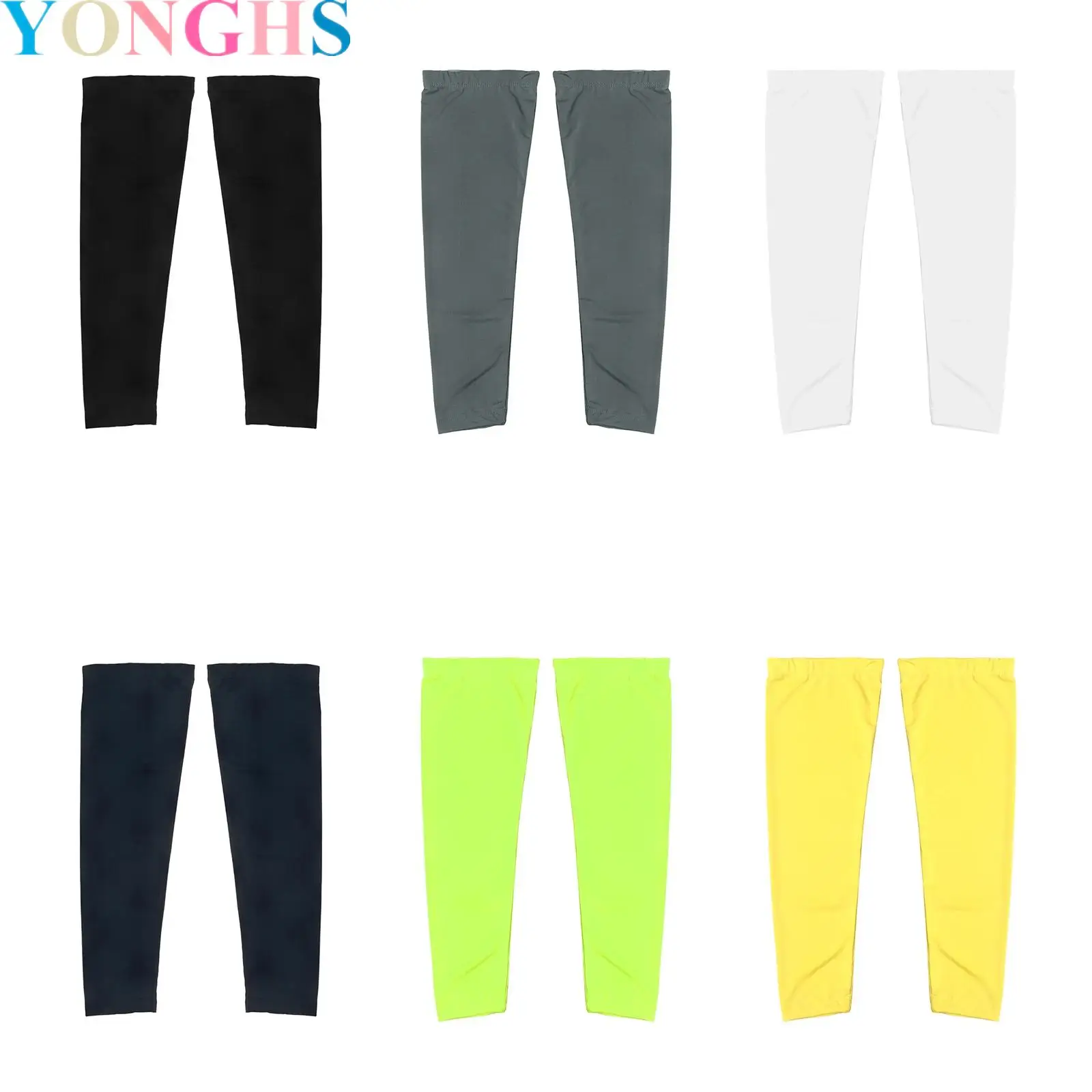 

1 Pair Men Women Sun Protector Leg Sleeves Thin And Breathable Leg Sleeves for Road-bike Cycling Running Basketball for Outdoor