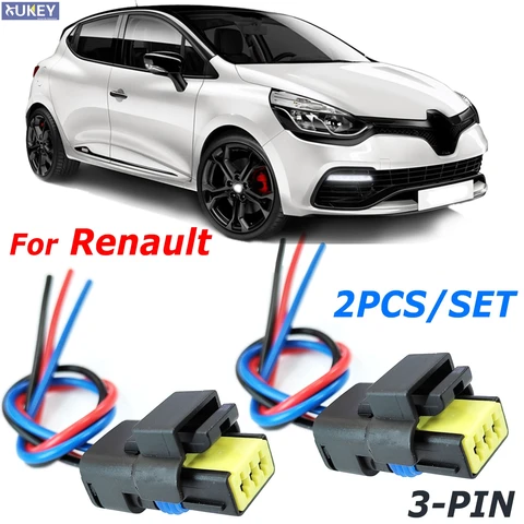 2x для Renault Clio Captur Fluence Twingo Grand Scénic Kangoo Megane Modus, разъем датчика высокого давления на топливную рейку, жгут проводов