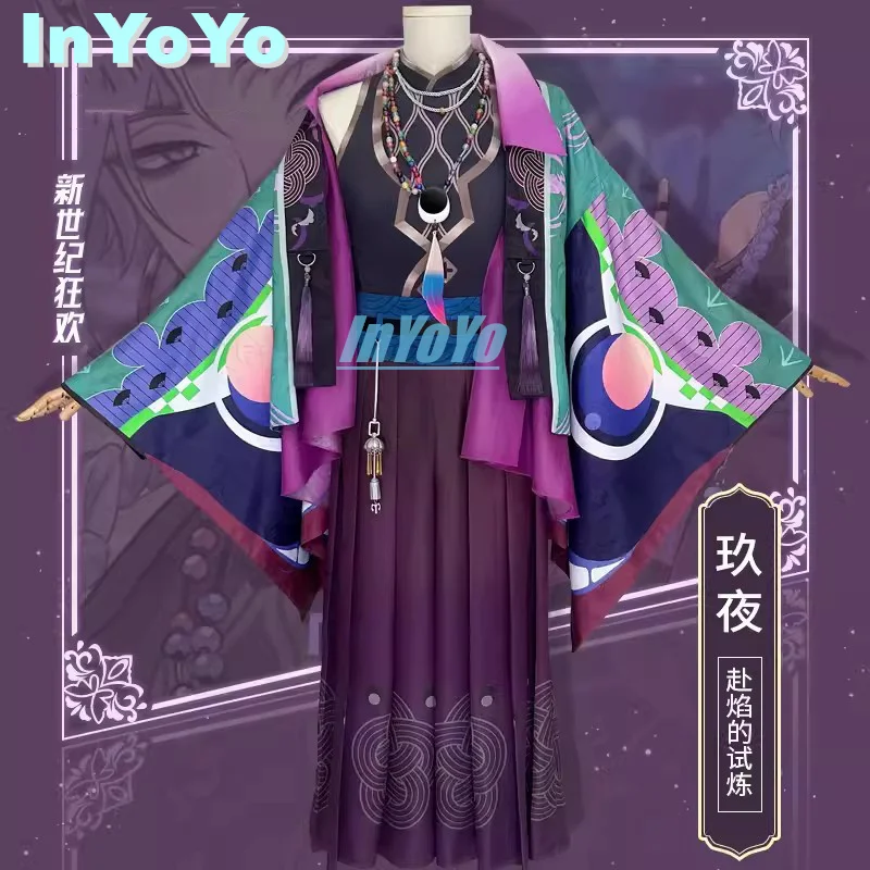 InYoYo Kuya Cosplay Nu: Carnival Costume Kimono Uniform Game Suit Halloween Party Outfit Men S-XL Role Play Clothing New