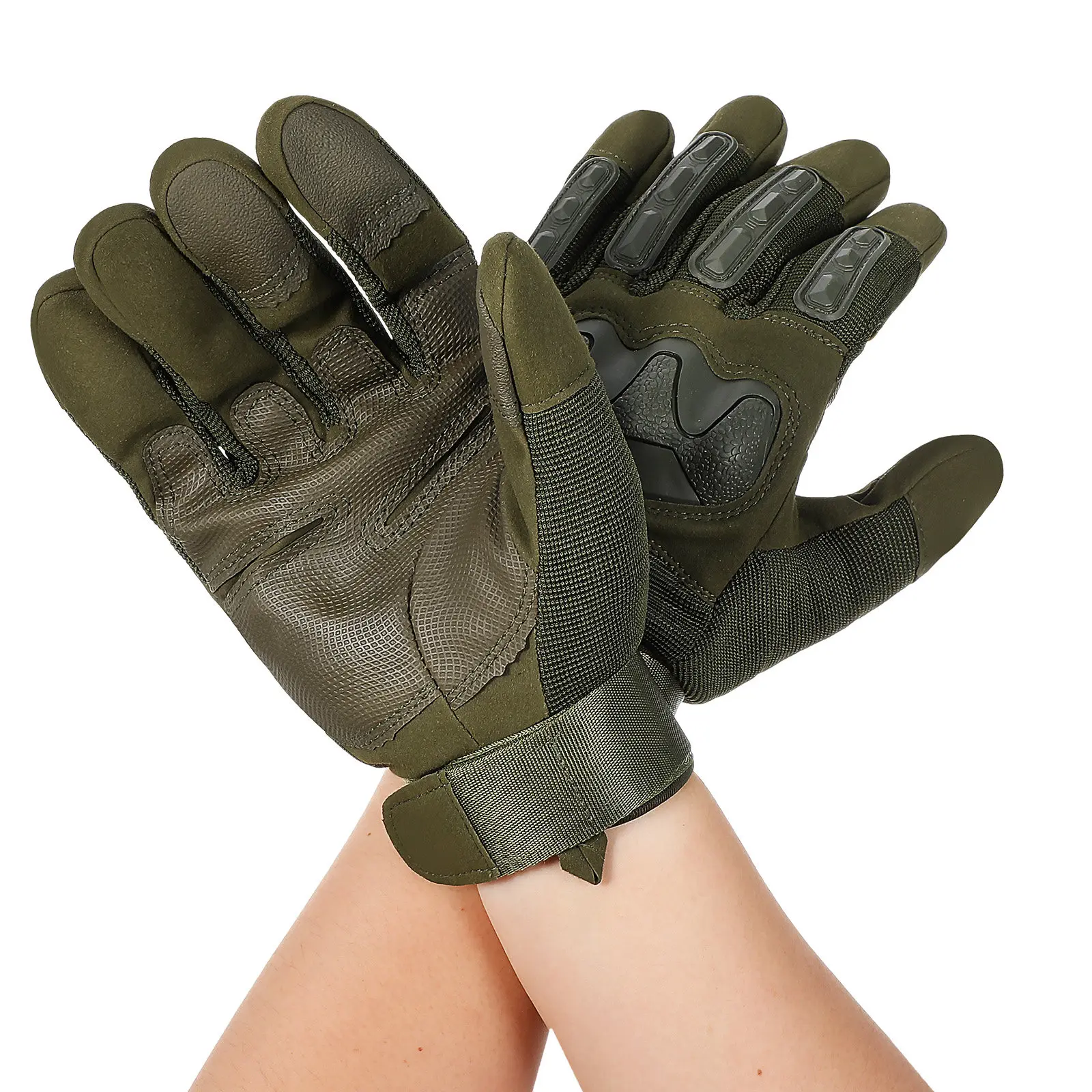 

1Pair Riding Gloves Full Finger Touchscreen Motorcycle Cycling Hiking Hunting Camping Gloves Men Size L