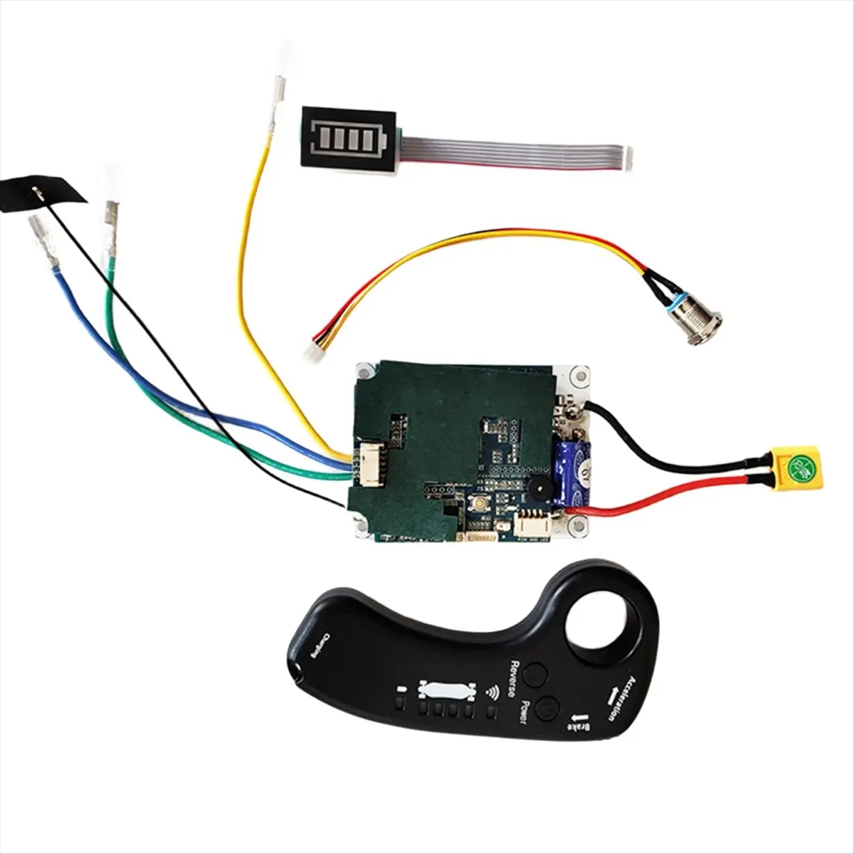 kit-longboard-de-planche-a-roulettes-electrique-t21c-10s-36v-carte-mere-de-controle-de-remplacement-esc-a-entrainement-unique-avec-telecommande-pour-bricolage