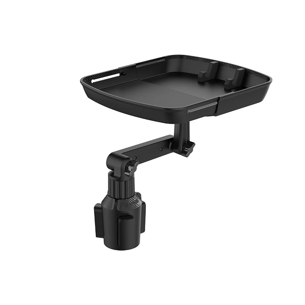 

Car Cup Holder Snacks Key Drink Attachable Tray Adjustable Table Non-Slide Bracket Organizer Interior Accessories