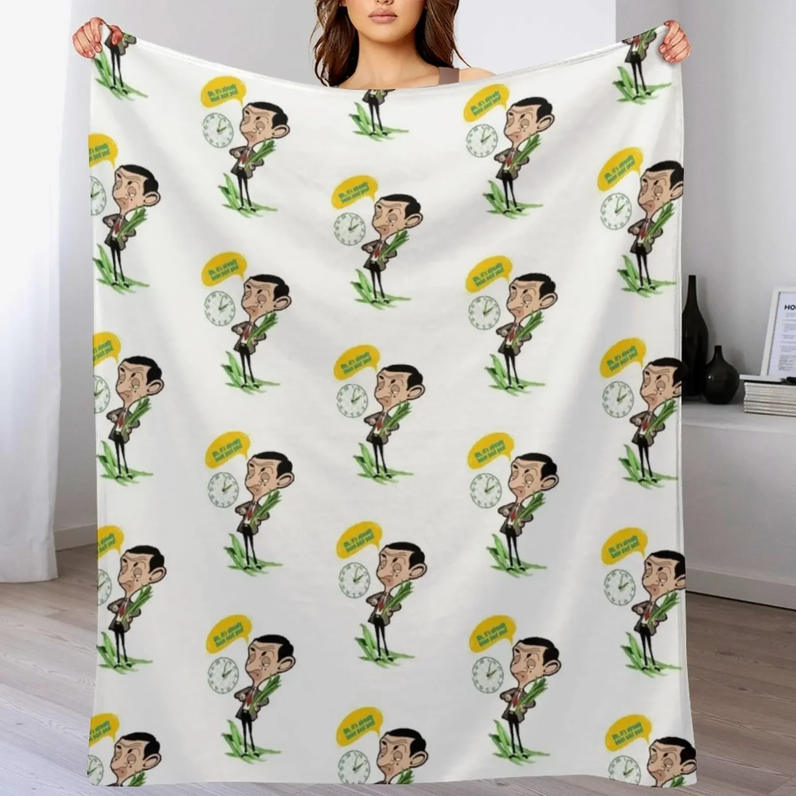 

BeanPea!! Throw Blanket Personalized Gift Giant Sofa Flannel Fabric Softest Blankets