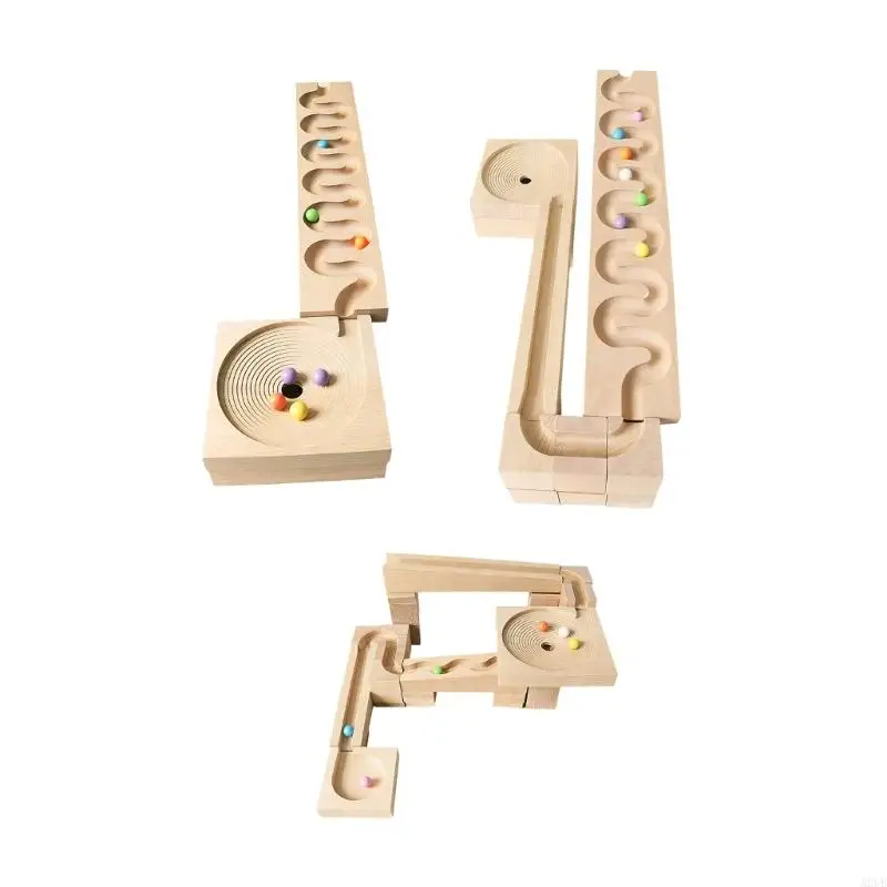 Natural Educational Toy Set With Colorful Beads Promotes Cognitive Development In Kids A2UB
