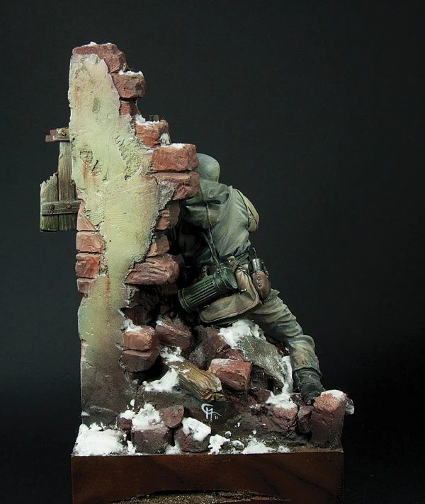 Resin kit sniper 90 mm Unassembled Sculpture for Hobbyists 3