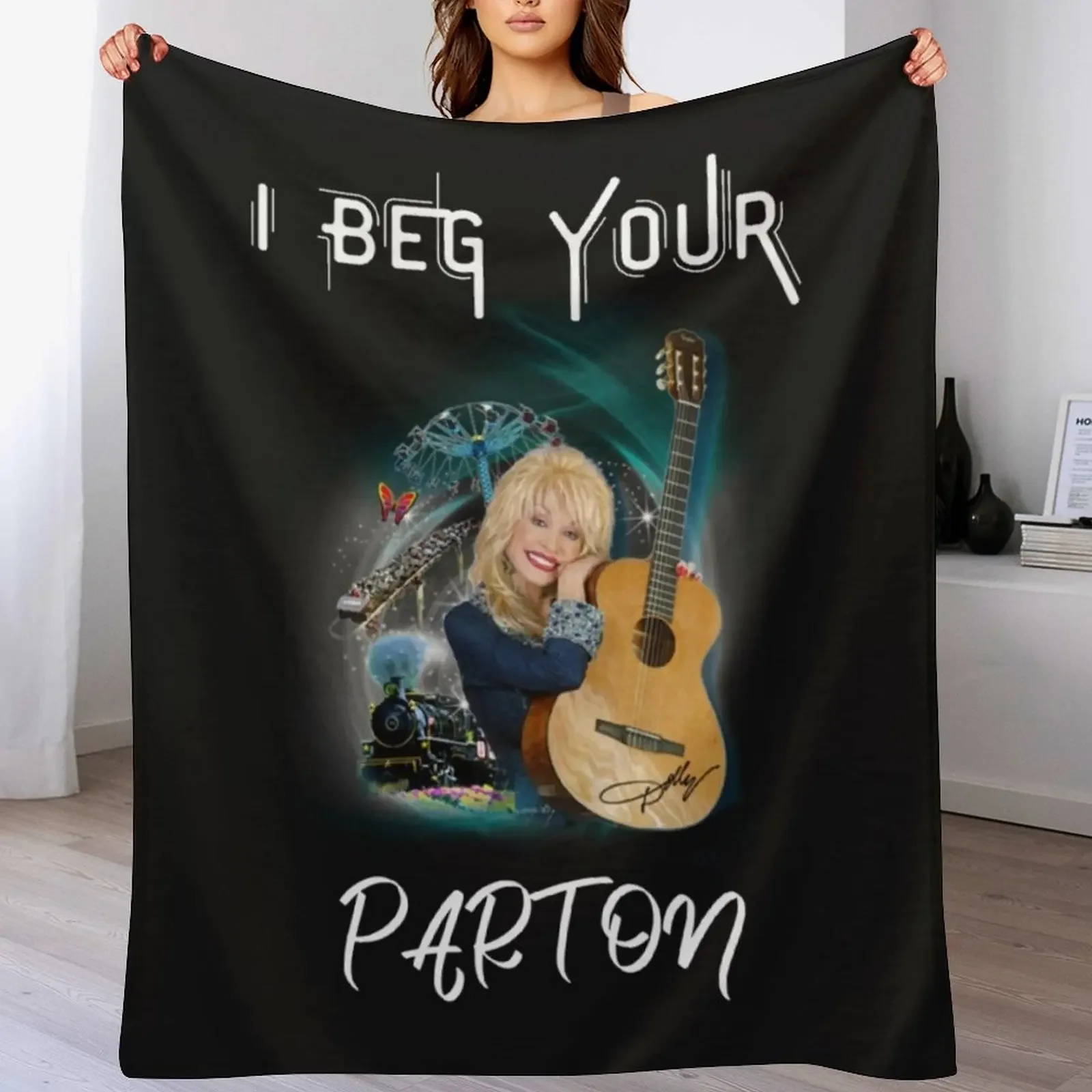 Dolly Love and Life Throw Blanket Soft Bedroom Blanket for Night Sleeping