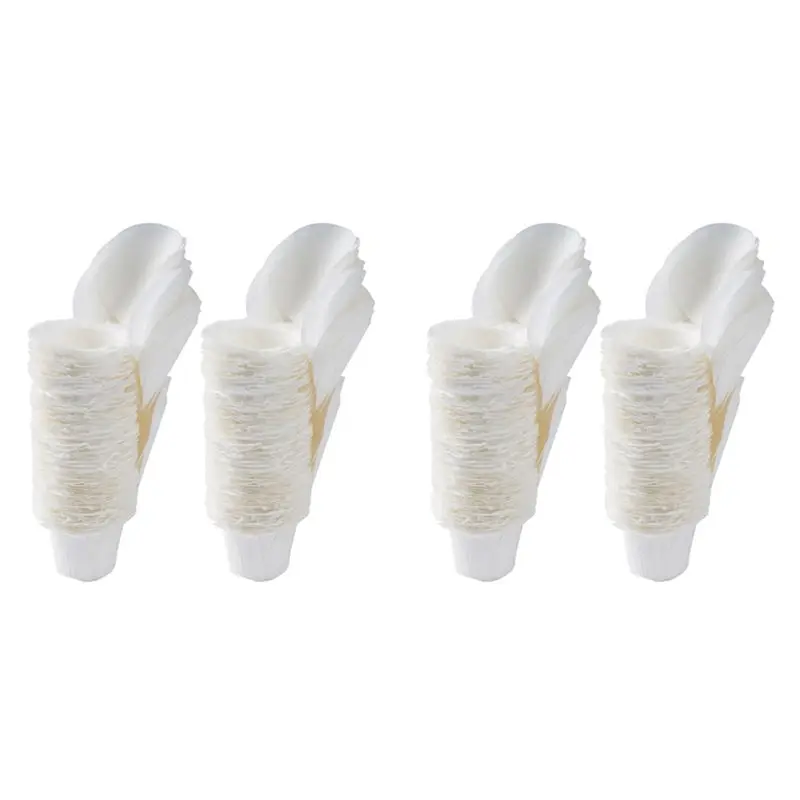 300PCS Coffee Filter Paper Cup Food Grade Filter Paper Holder Coffee Machine Paper Filter Capsule K Cup With Cover