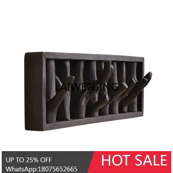 solid wood coat rack wall hanging door wall hanging hanger entering the door entrance soft decoration