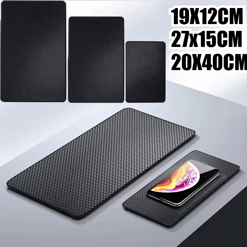 

New Dashboard Sticky Anti-slip PVC Mats Car Non-sliding Sticky Gel Mats Car Interior Storage Accessories
