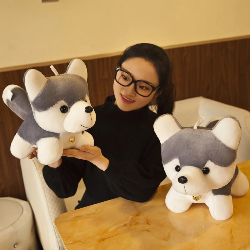 1pc 25cm/9.84in Husky doll plush toy cute imitation dog doll ragdoll pillow for children gifts