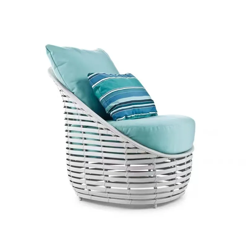 

Outdoor rattan sofa three-piece combination garden sun room villa rattan art