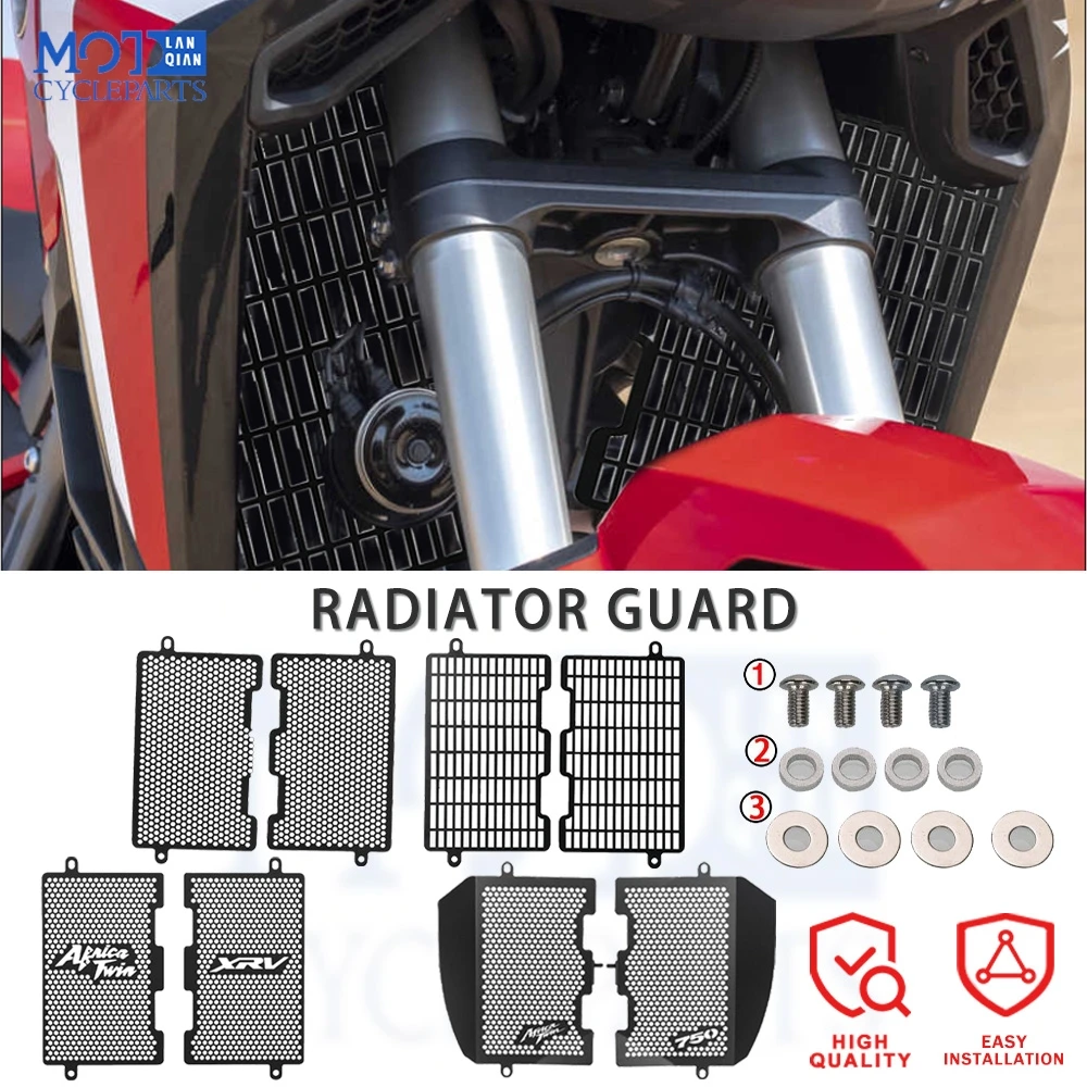 Motorcycle Accessories Radiator Grille Guard Cover Protection For For HONDA XRV650 XRV750L AFRICA TWIN 650 750 1988-1990-2002