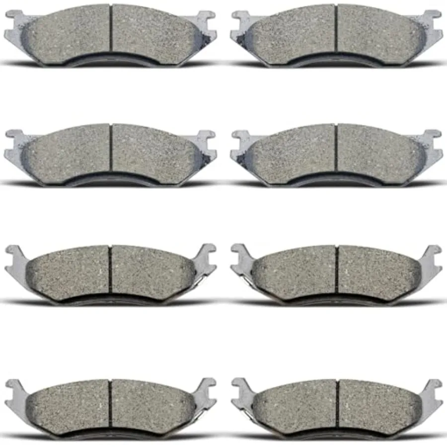 

D966 D898 Комплект передних и задних керамических тормозных колодок для Dodge Durango 2003-2006 годов и Dodge Ram 1500 High Performance Noise Red