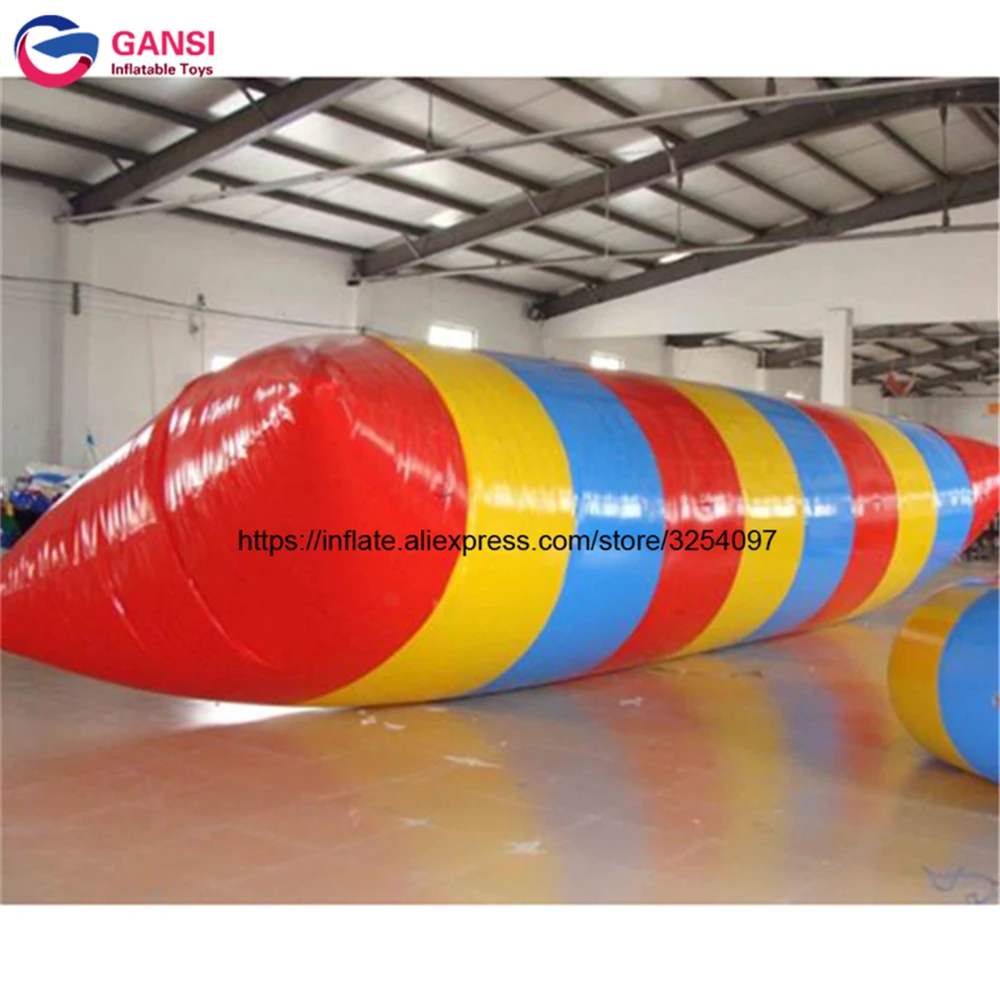 Lake Sport Game PVC Floating Jump Pillow PVC Float Water Catapult Inflatable Blob