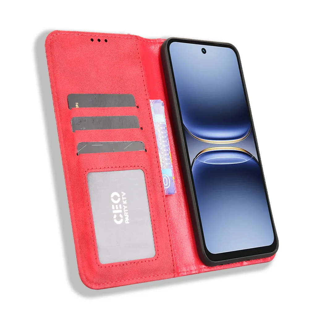 

Wallet With Card Slot Photo Frame Stand Magnetic Flip Leather Case For Infinix Tecno Spark 40 30 30C 20 Pro Plus Anti-fall Cover