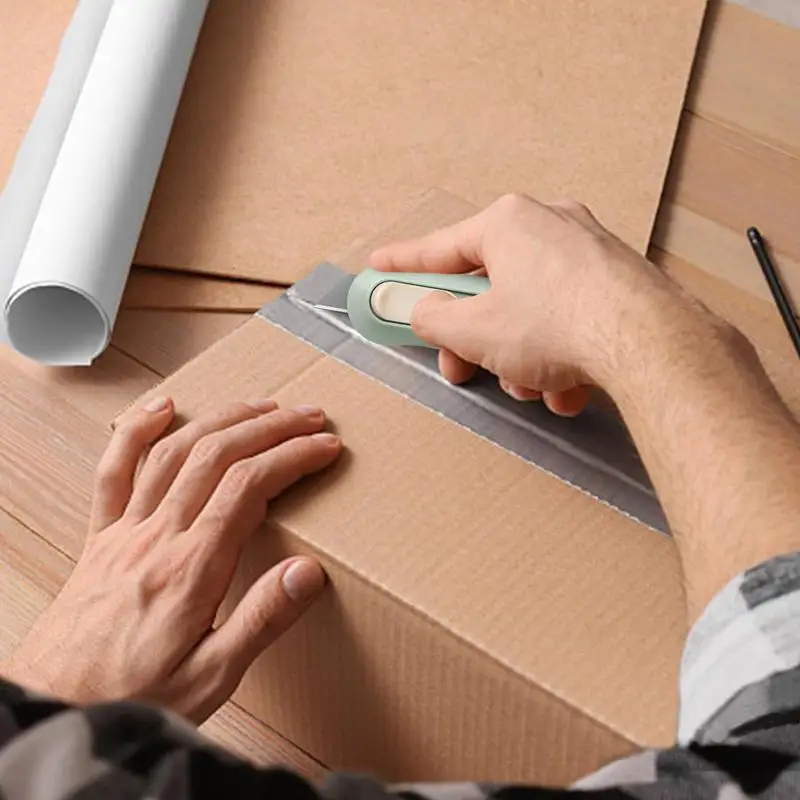 Mini tragbare Auto-Retract Box Cutter Taschen messer Universal messer Express Open Envelope Paket Werkzeug Briefpapier Büromaterial