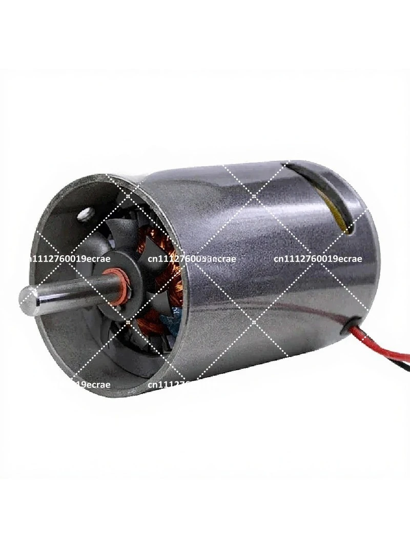 350W 7000RPM DC Motor 77mm 220V Bearing High Speed CW/CCW for DIY Sand Machine Lathe with Cooling Fan