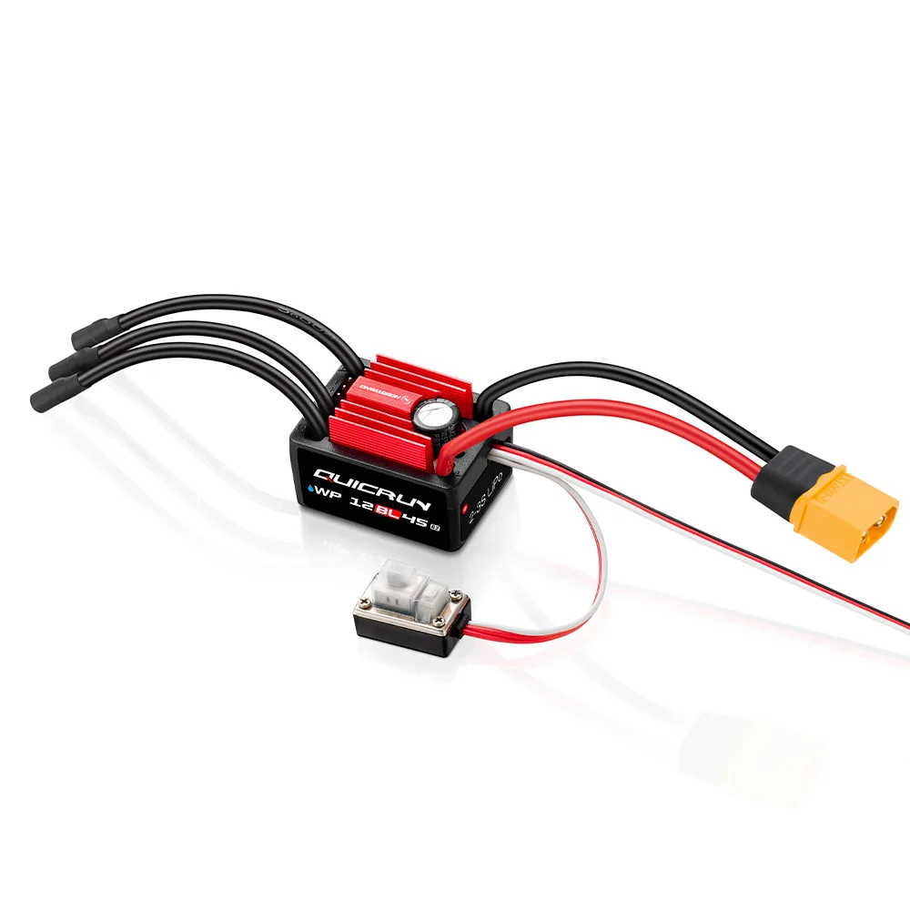 HOBBYWING Brushless Sensorless Combo QUICRUN 2840 2850 Motor 12BL45 G2 45A ESC  Shaft WaterProof For 1/12 1/14 1/16 RC Cars view 5