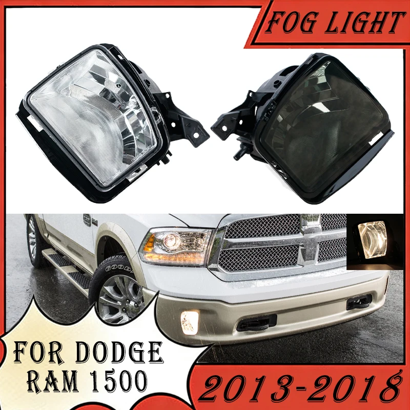 

Car Front Bumper Fog Light Assembly For Dodge RAM 1500 2013 2014 2015 2016 2017 2018 68104820AB 68104820AC Driving Lamps