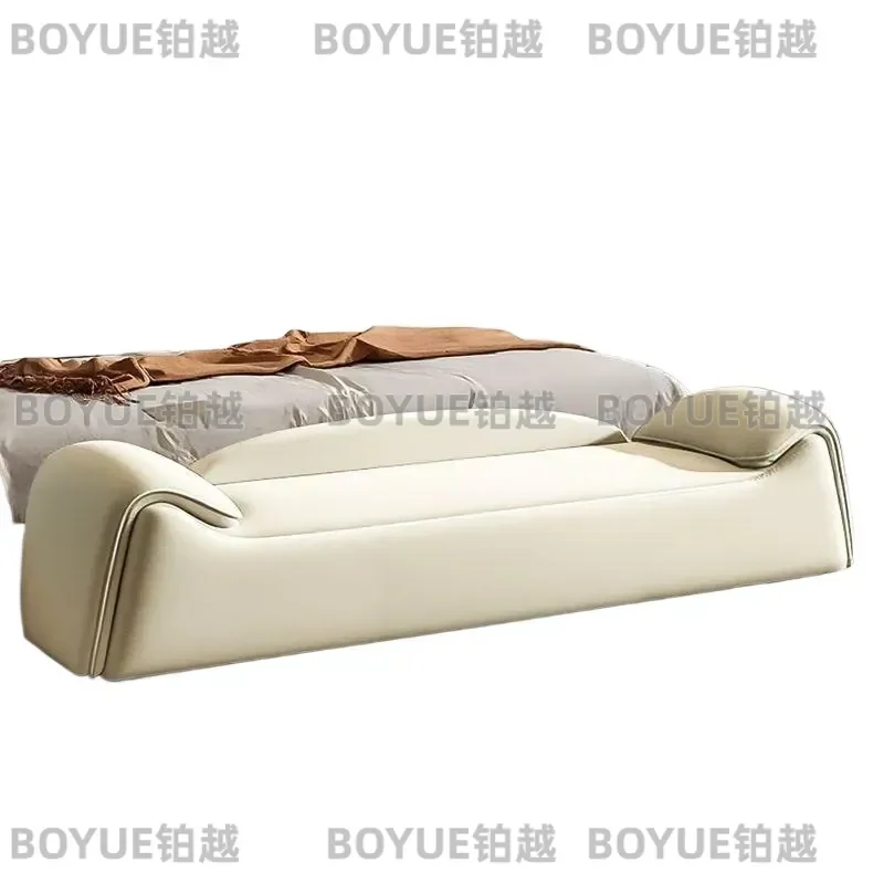 for Italian Jane Cat Claw Leather Bedside Stool Modern Couple Shoe Change Bench for Bedroom Cloakroom Sofa Home Furniture
