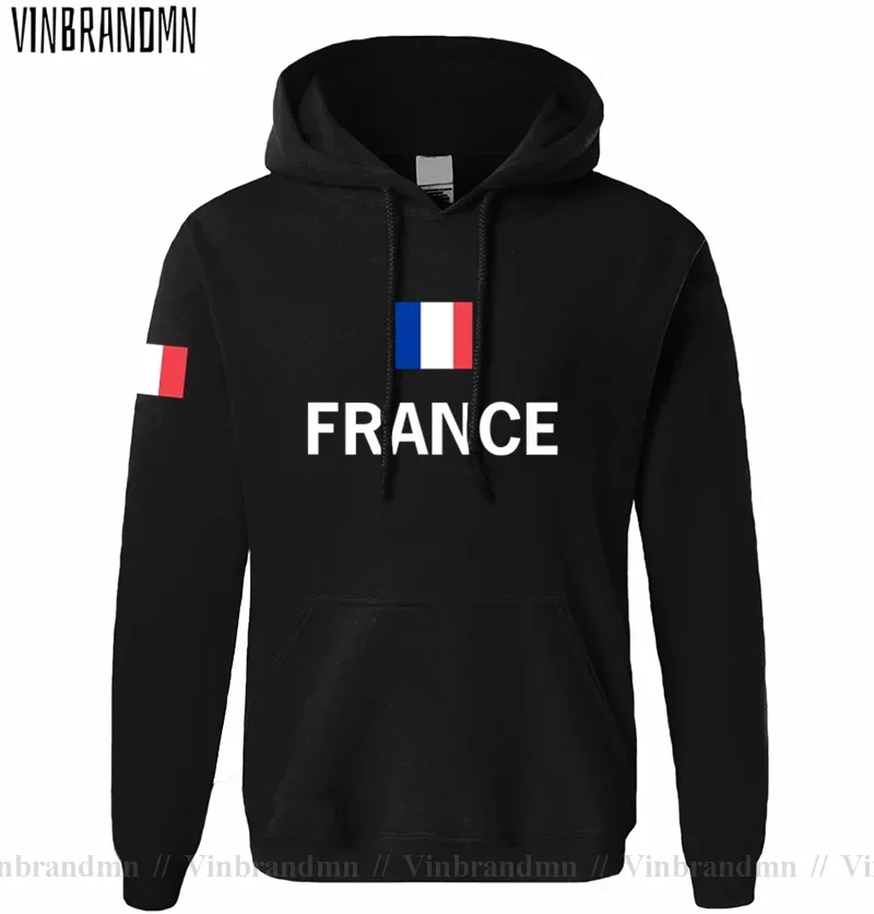 Sweat à capuche pour homme France, nouveau style Hip Hop Streetwear, vêtements, maillots FRA, survêtement ample, drapeau national