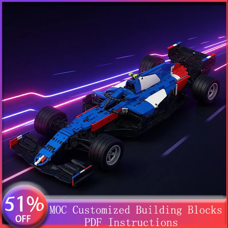 2255 PCS Racing A521 1:8 Scale MOC Customize Modular Building Block Creative Design Educational Learning DIY Toy Birthday Gift