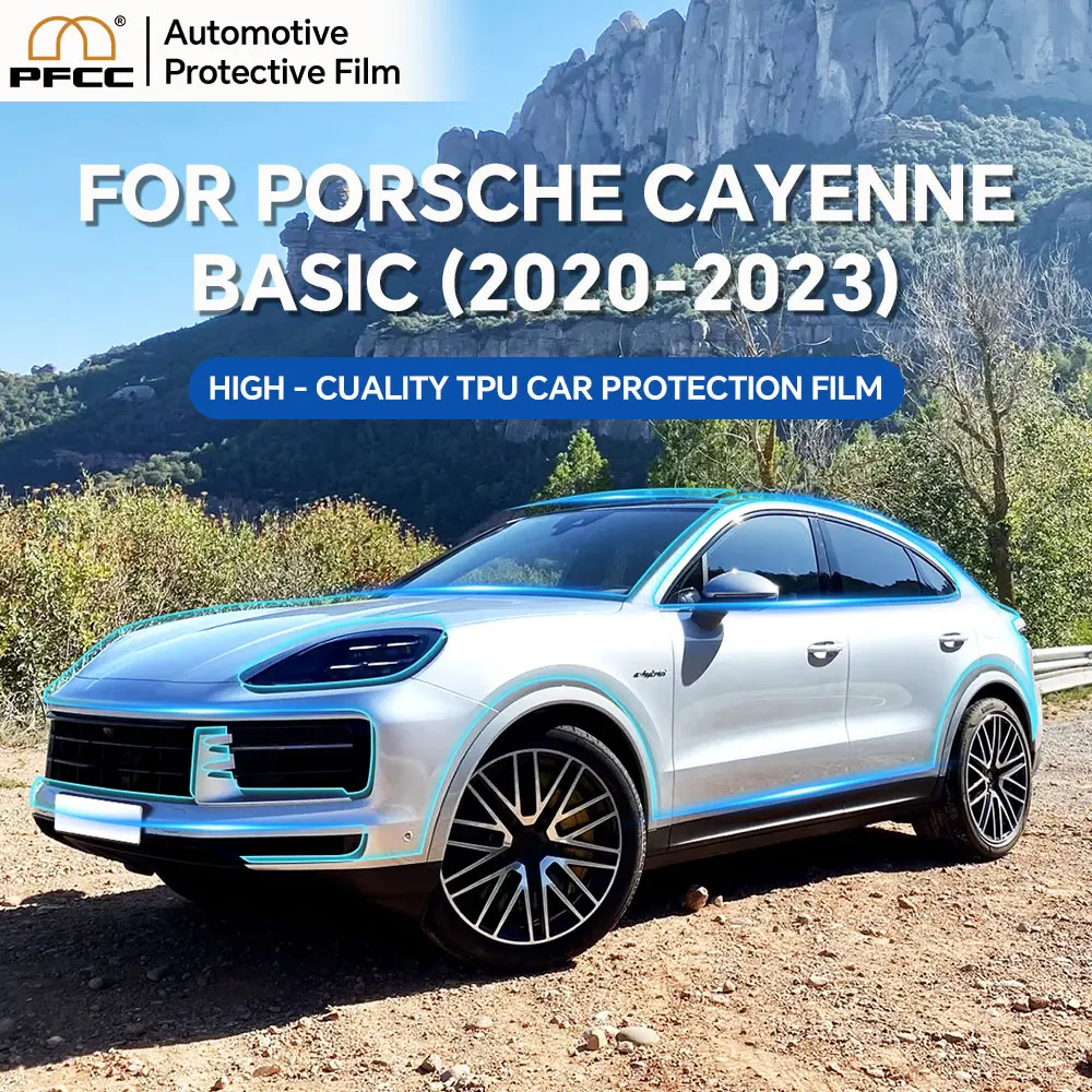 PPF TPU for Porsche Cayenne Basic 2024-up Paint Protection Film Precut Car Body Sticker Clear Kit Bra Transparent Film