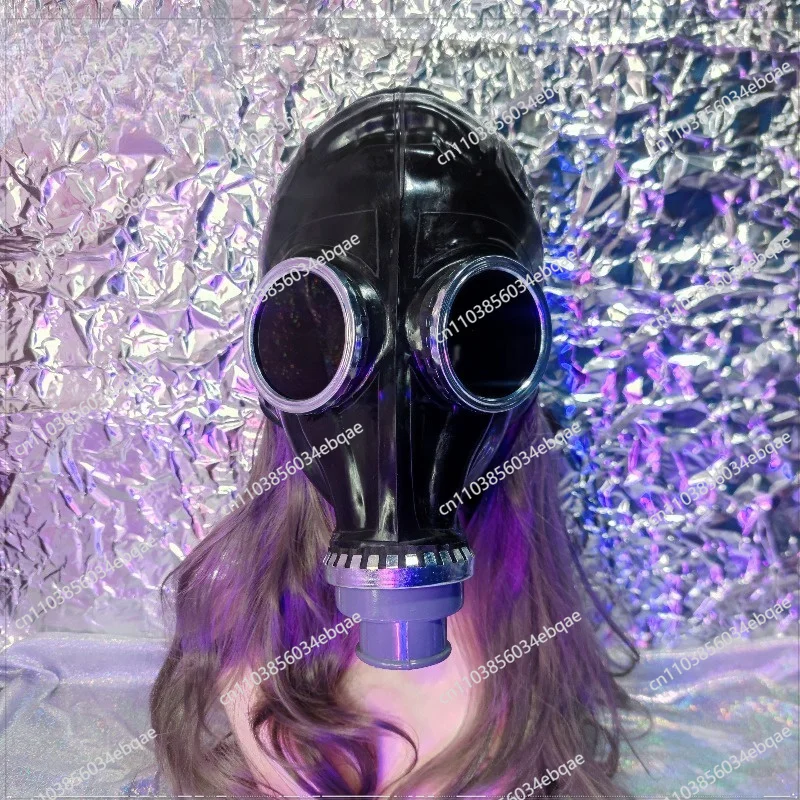 For Cosplay Gas Mask Cos New Full Mask Rubber Color Lenses