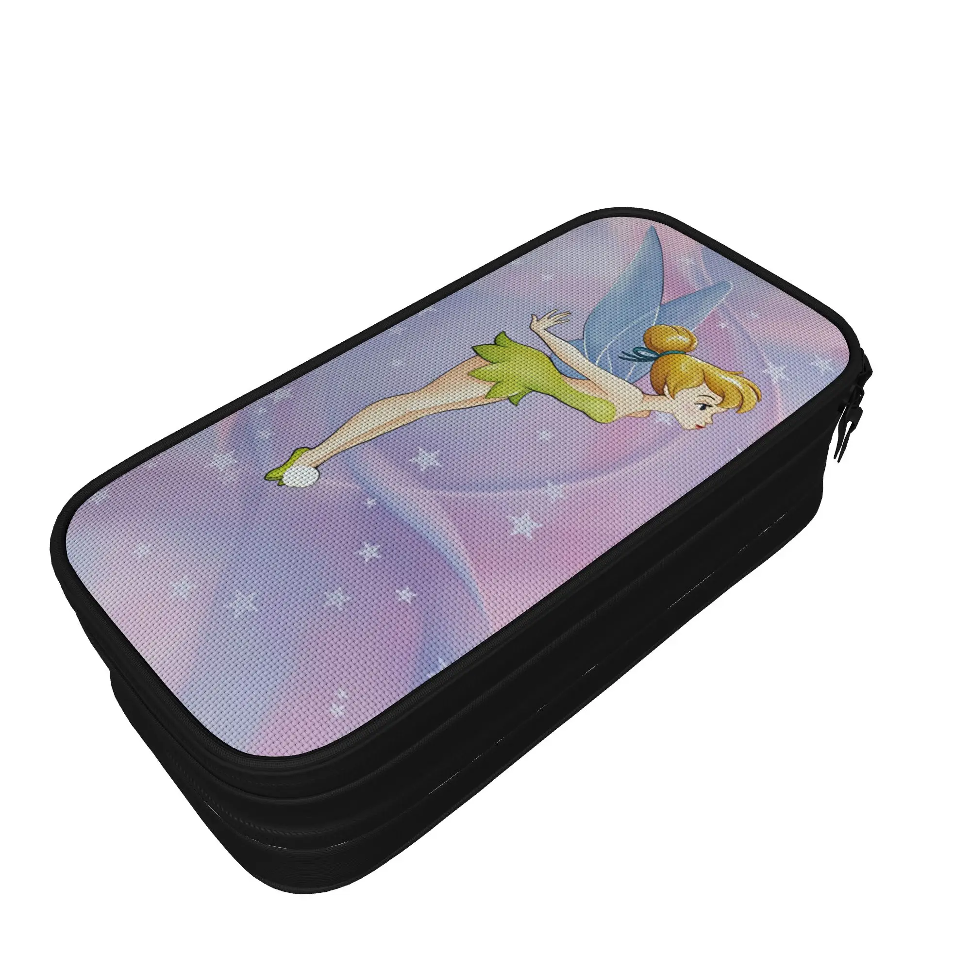 Cute Pencil Case Tinker Anime Bells Pencil Pouch  School Pencil Cases Child Double Layer Custom DIY Stationery Organizer