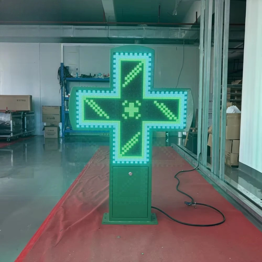 

LED pharmacy cross sign light