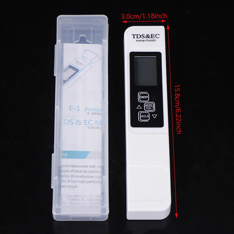 Professional 3 In 1 Tester Water Meter TDS EC Temperature Meter Digital LCD Water Testing Pen Purity Filter Water Quality