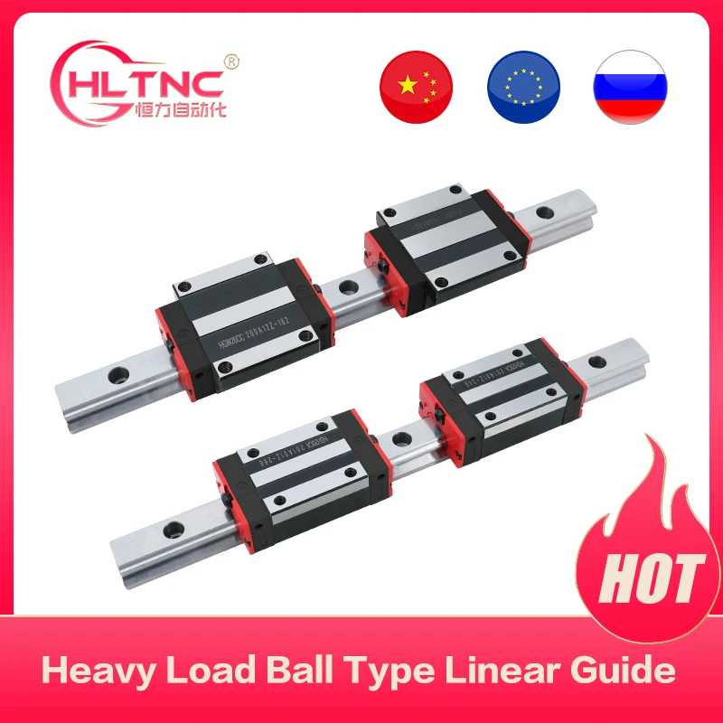 HLTNC High Quality High Accuracy HGH15CA HGW15CC HGH25HA HGW25CA Linear Guides Bearing Linear Rails Block for CNC Machine