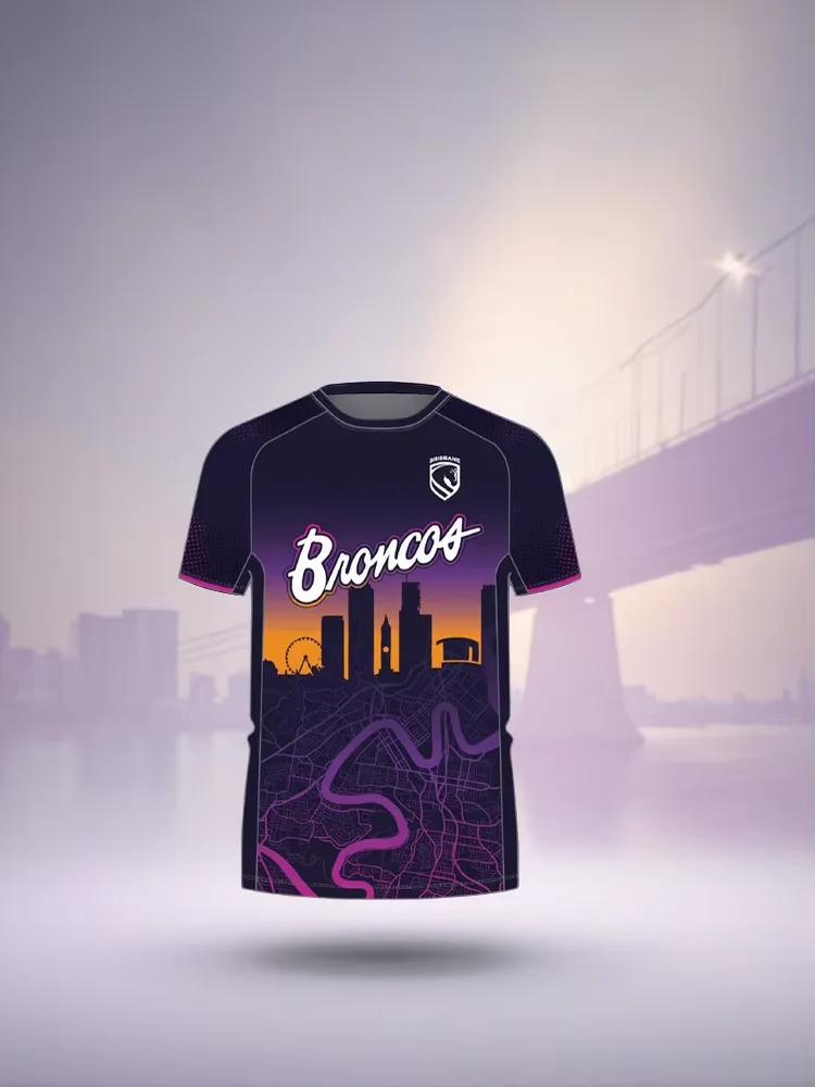 Hot Sale Brisbane Broncos 2026 Kids Run Out Tee Youth Rugby 