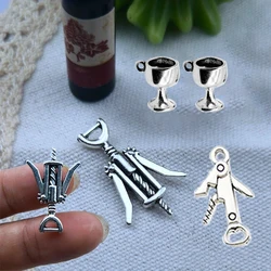 Mini Wine Bottle Opener/Goblet/Pot Miniature Corkscrew Model  For OB11 BJD Doll House Kitchen Decoration Dollhouse Accessories