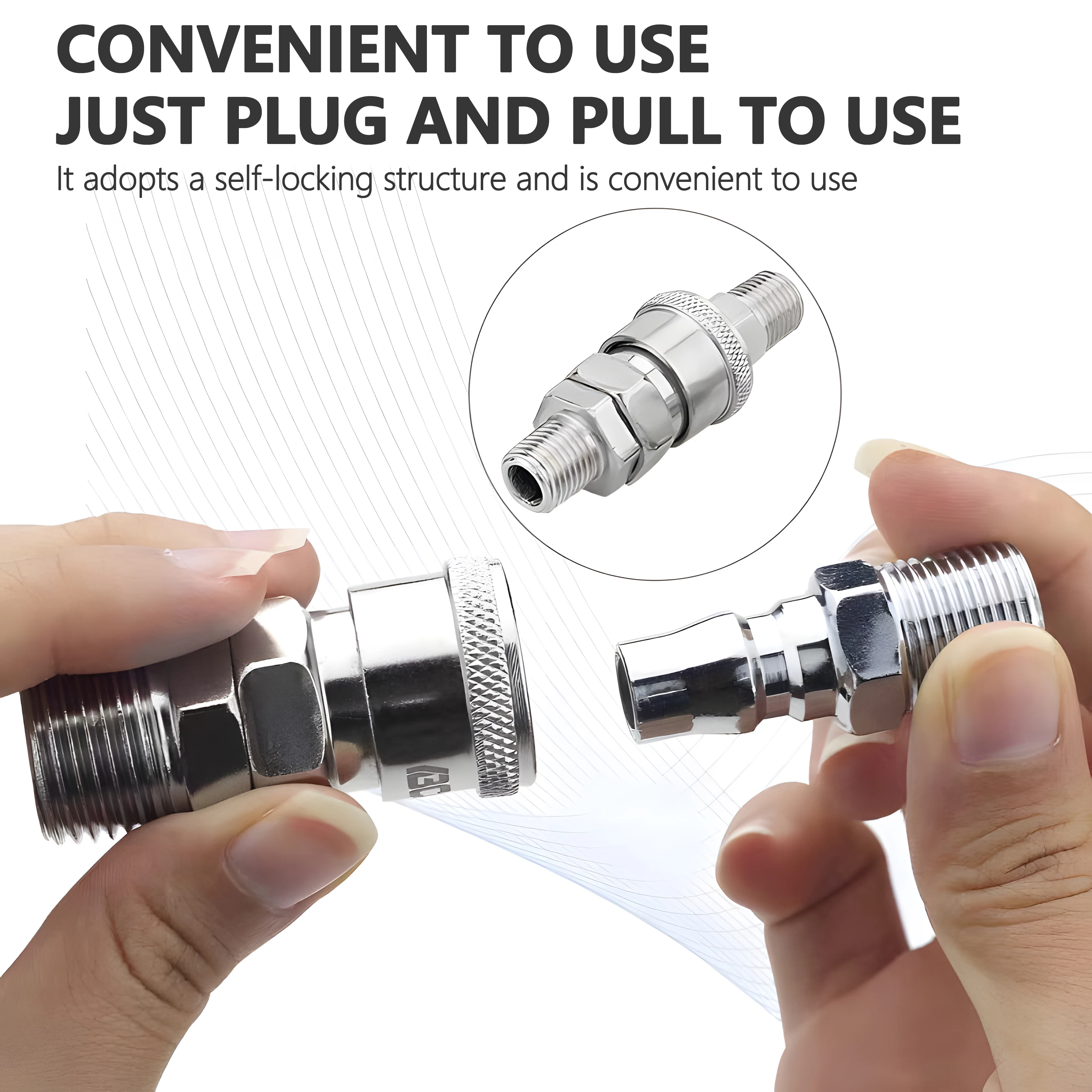 C Type Pneumatic Fitting Hose Quick Connector High Pressure Coupler Plug Socket PP SP PF SF PH SH PM 10 20 30 40 Air Compressor