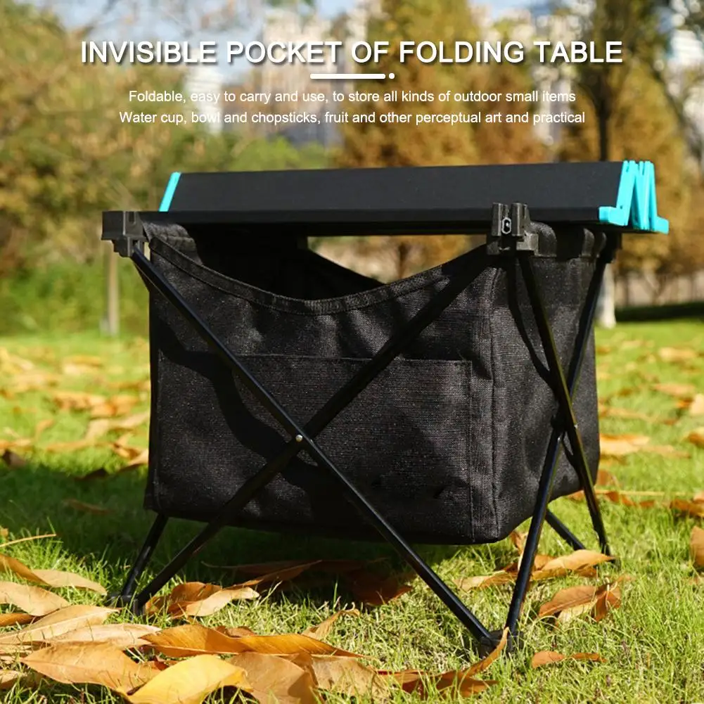 

Picnic BBQ Kitchen Hanging Shelf Waterproof Table Rack Bag Under Table Pouch for Outdoor Activity