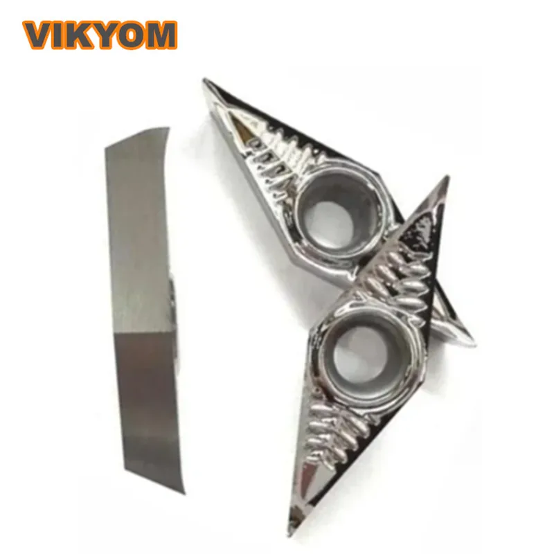 

10Pcs Turning Cutter Blade VCGT160402-AK HO1 / VCGT160404-AK HO1 / VCGT160408-AK HO1 CNC Carbide Turning Inserts For Aluminum