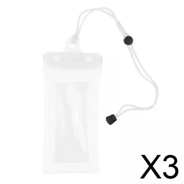 

Adjustable Lanyard Waterproof Phone Pouch Clear Touch Screen Bag for Snorkeling Rowing Beach Camping