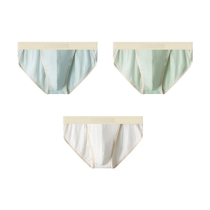 Men's Underwear Slim Fit Pants Triangle Pants Breathable Cotton Mid Waist Large Trident Pants