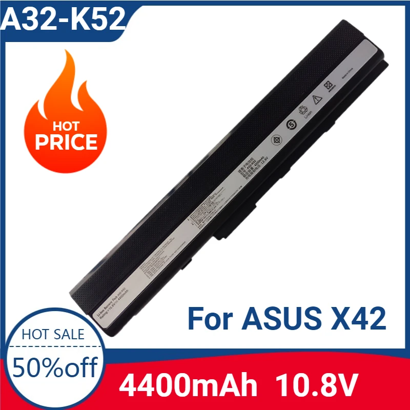 

New High-quality A32-K52 Laptop Battery for ASUS X42 X42D X42E X42F X42J X52 X52B X52D X52F X52J X52N X52S X52X X5I