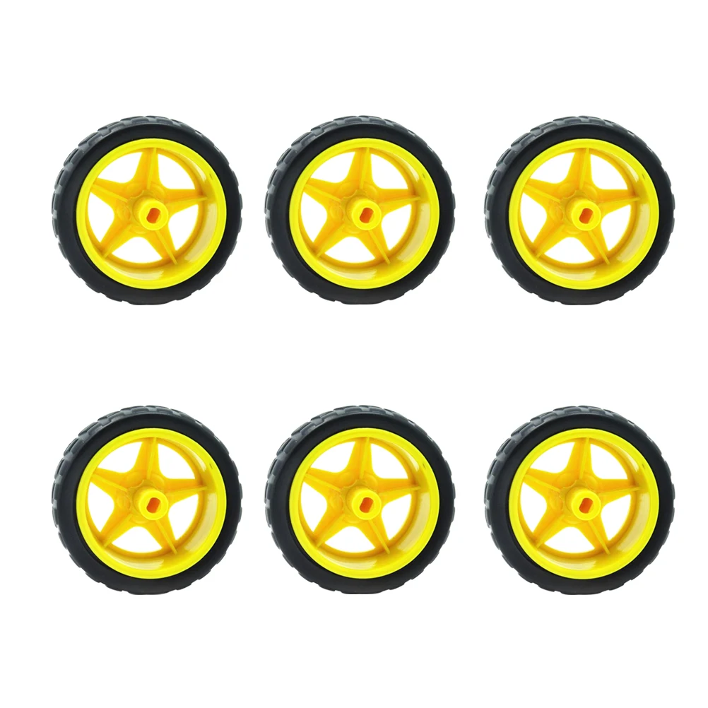 Accessoires de châssis de voiture Robot intelligent, boîte de réduction de moteur Compatible avec direction verrouillable à 360 degrés, 8 pièces