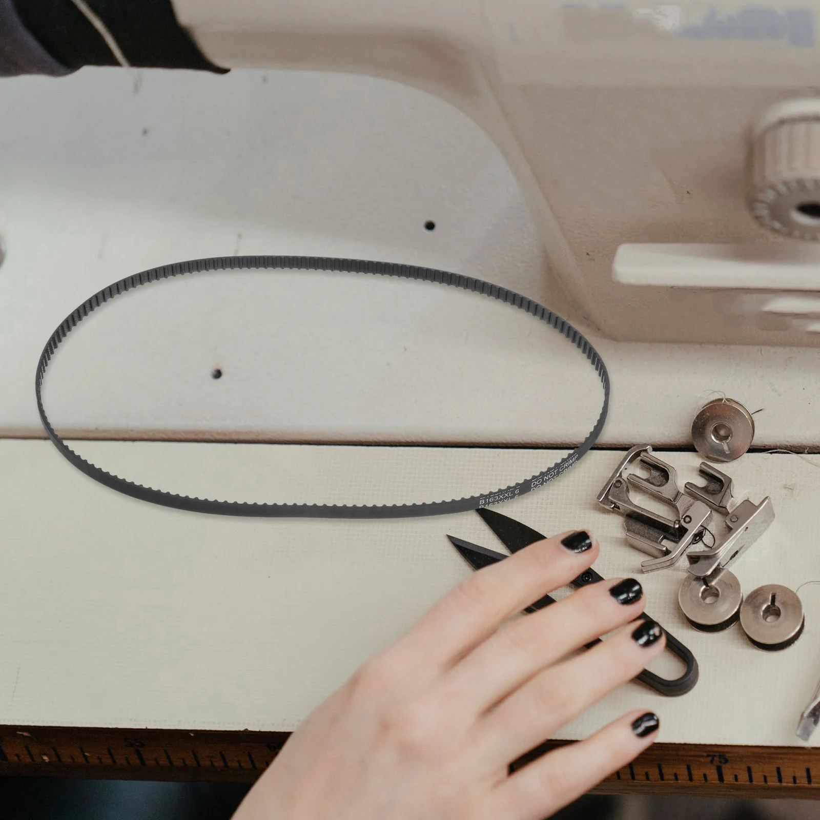 

5pcs Sewing Machine Synchronous Belt Rubber Motor Drive For Home Old Household Machines Heavy Duty Stretchable Replacement Parts