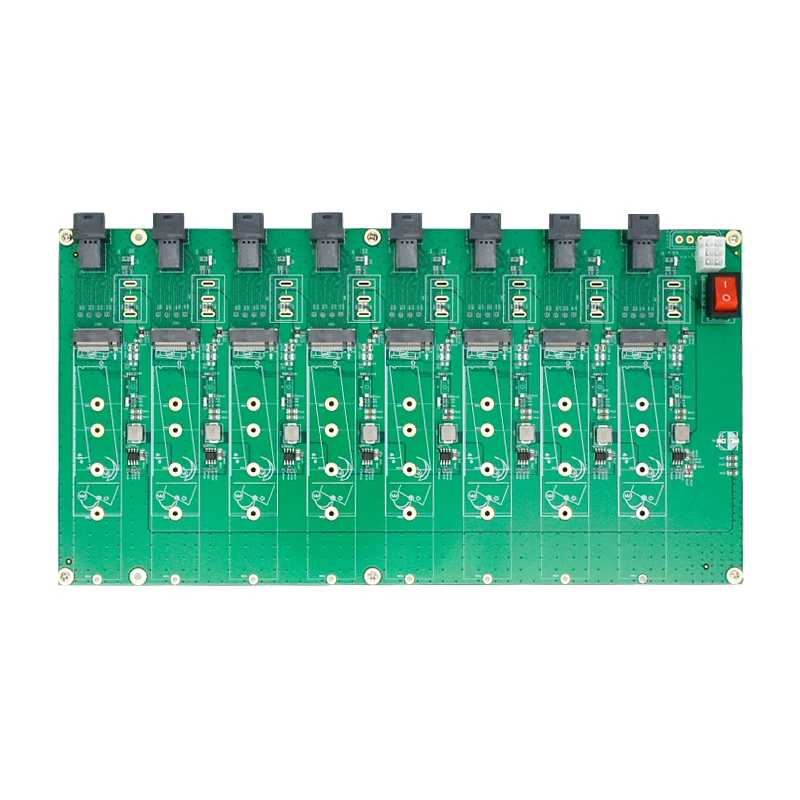 VivaChip TechLinkreal 8 Port M.2 SSD Testing Board-LRNV35N4-8I