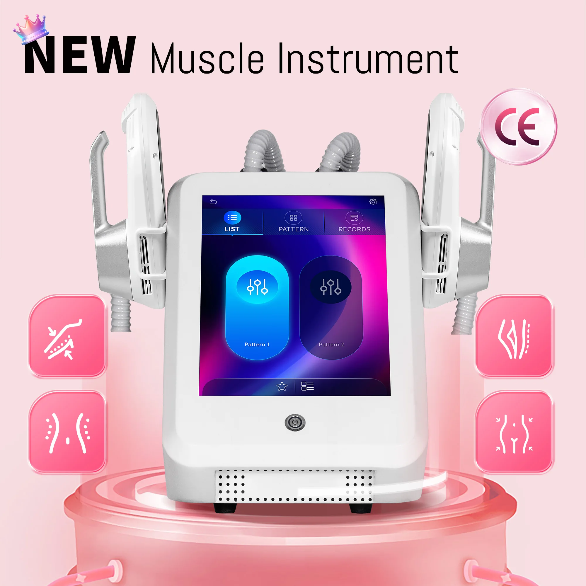 15 Tesla Body Sculpting Machine Shaping 6500W 200hz Radio Frequency RF Muscle Stimulator Device