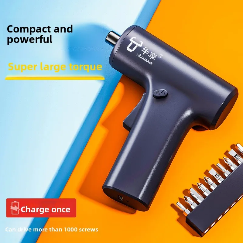 

Новая перезаряжаемая электрическая отвертка - мини-беспроводной мини-аккумулятор с регулируемым крутящим моментом, многофункциональный домашний ручной электроинструмент