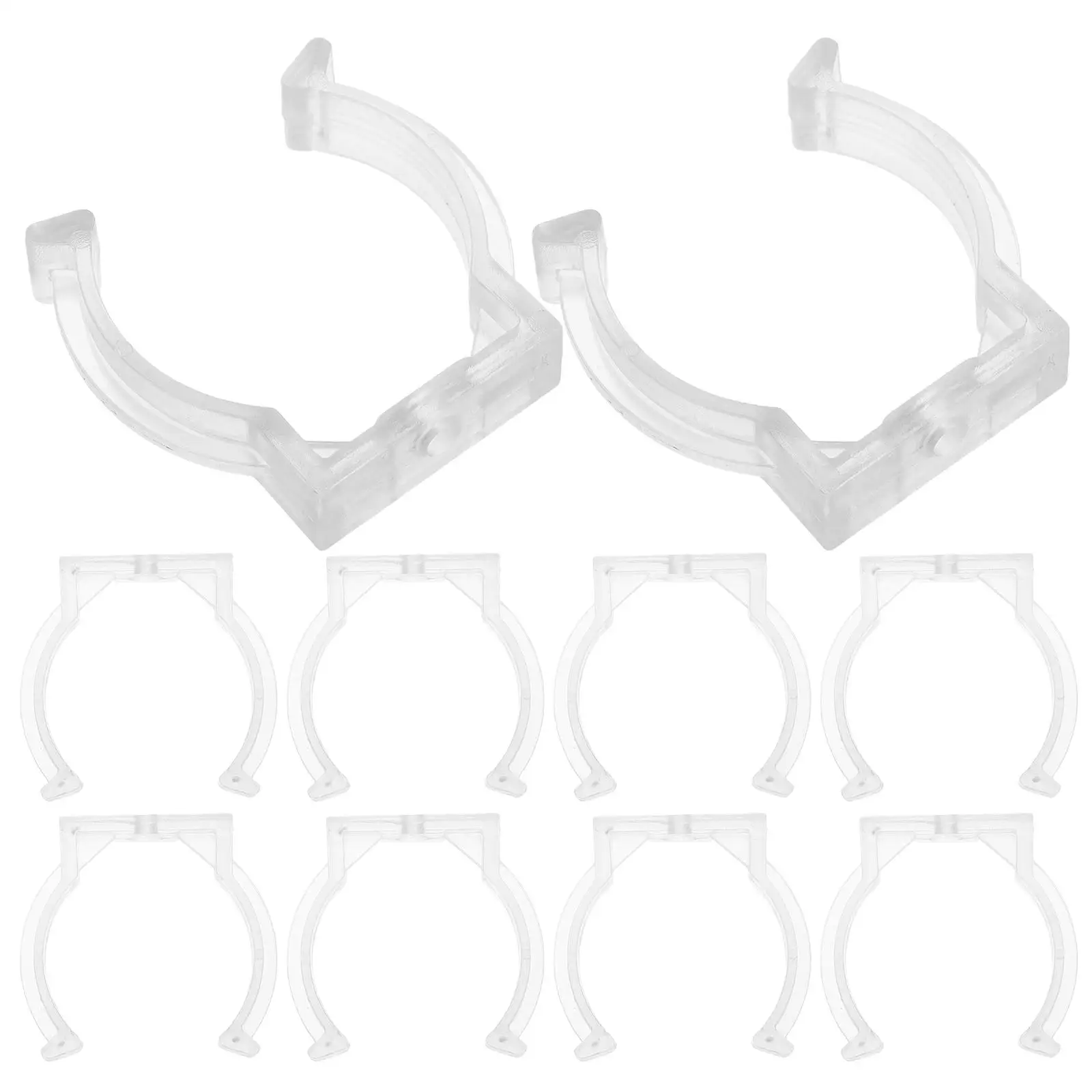 20 Pcs Neon Tube Lights Mounting Clips Fluorescent Lamp Clamp for Rope Rock and Roll Ceiling