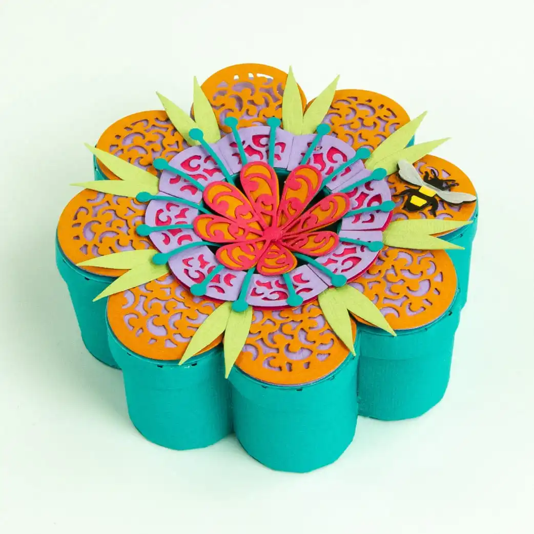 

Metal Cutting Dies for DIY Handmade Scrapbook Greeting Card Petal Perfection Die Octavia Bow Box Keepsake Gift Box May 2026 New